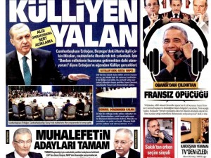 25 Haziran 2015 gazete manşetleri