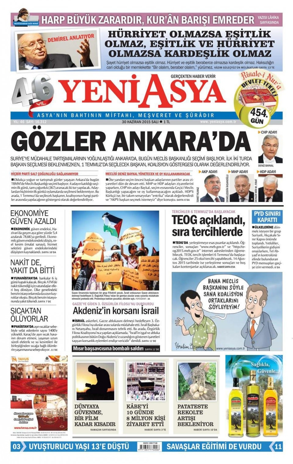 30 Haziran 2015 gazete manşetleri 24