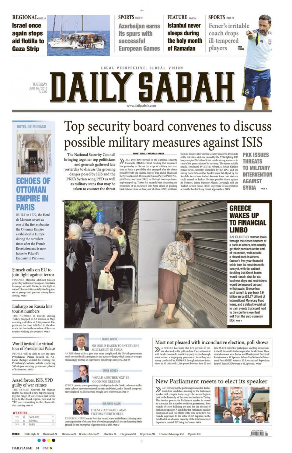 30 Haziran 2015 gazete manşetleri 29