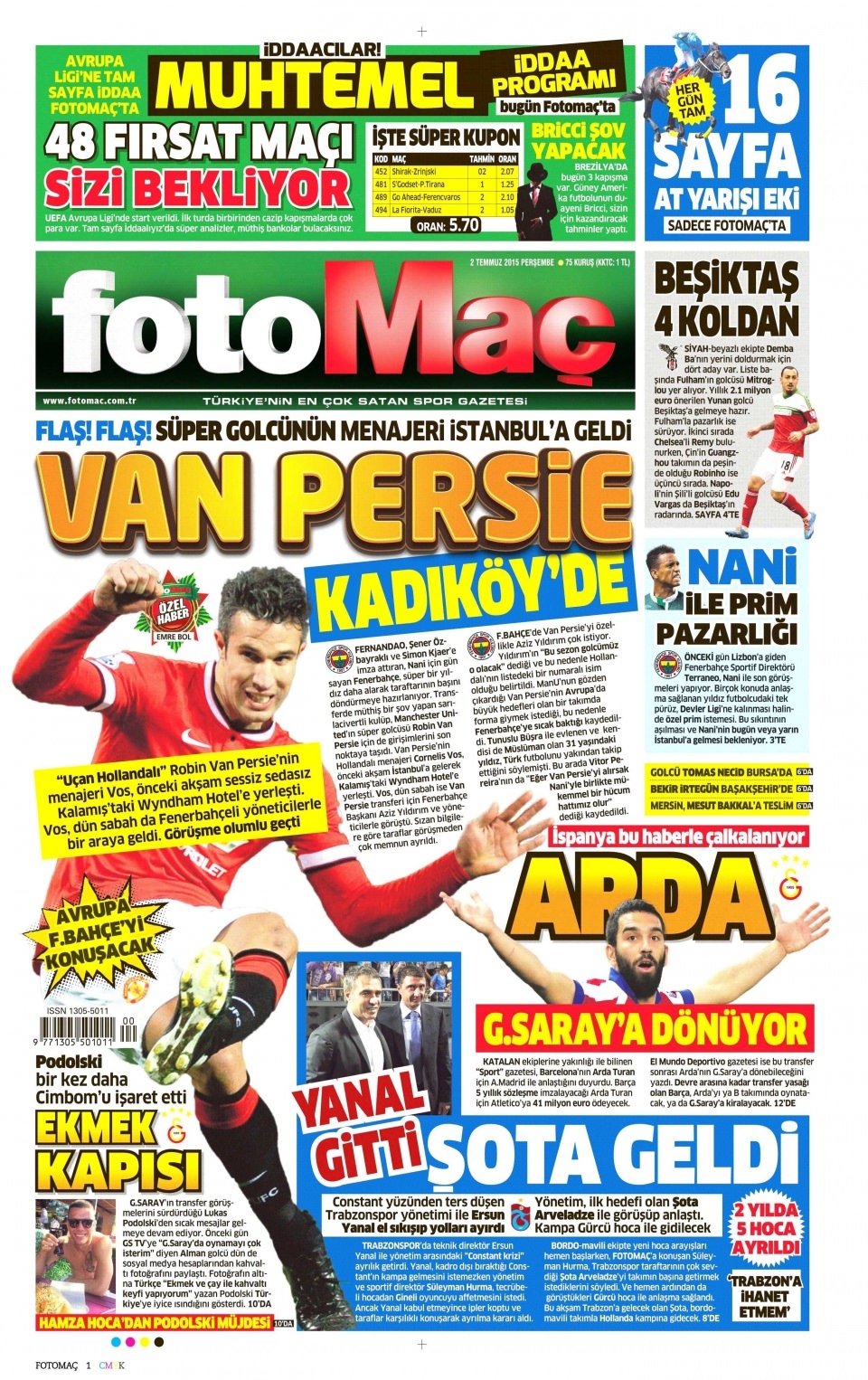 2 Temmuz 2015 gazete manşetleri 7