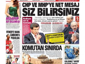 3 Temmuz 2015 gazete manşetleri