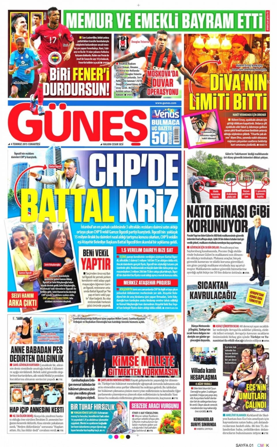 4 Temmuz gazete manşetleri 15