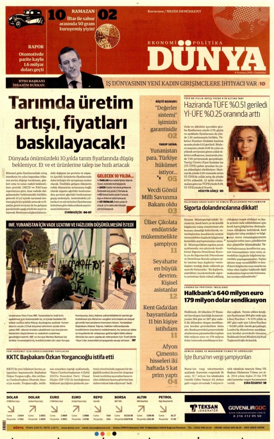 4 Temmuz gazete manşetleri 16