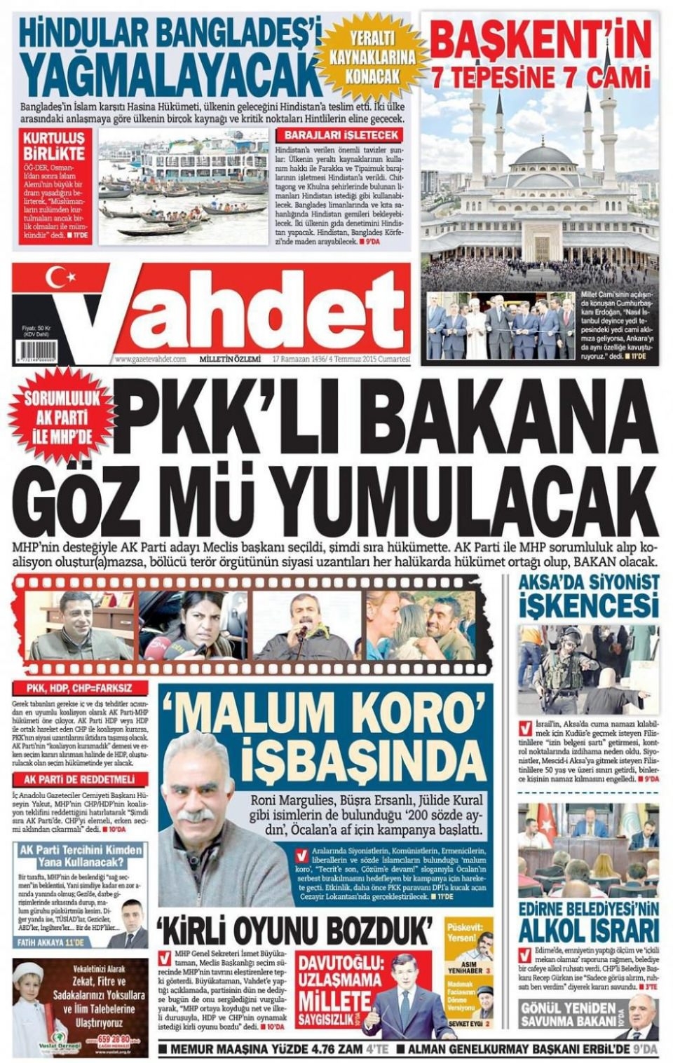 4 Temmuz gazete manşetleri 19