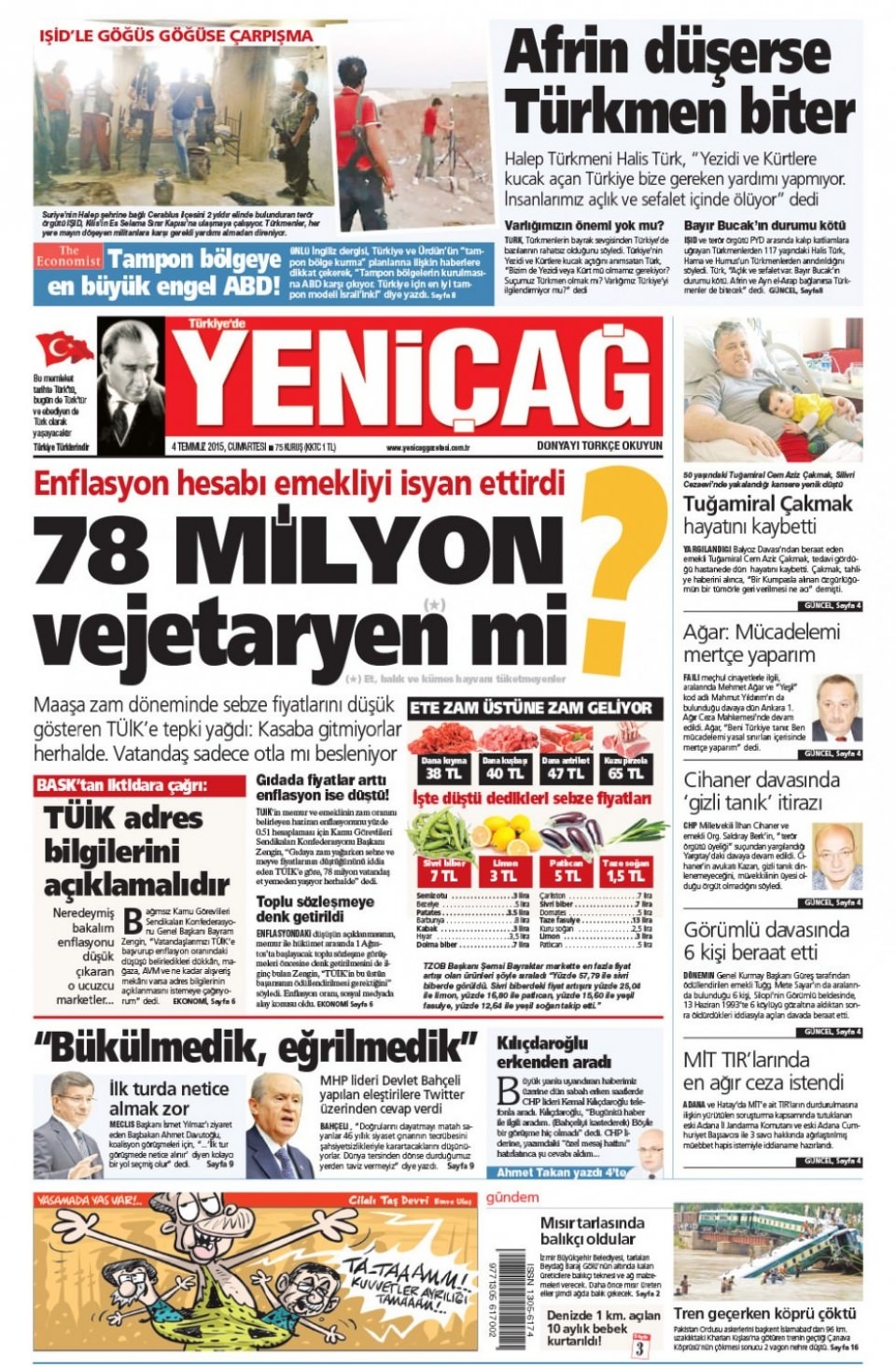 4 Temmuz gazete manşetleri 20