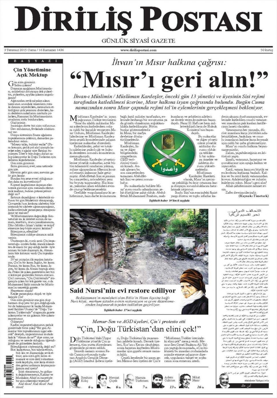 4 Temmuz gazete manşetleri 22