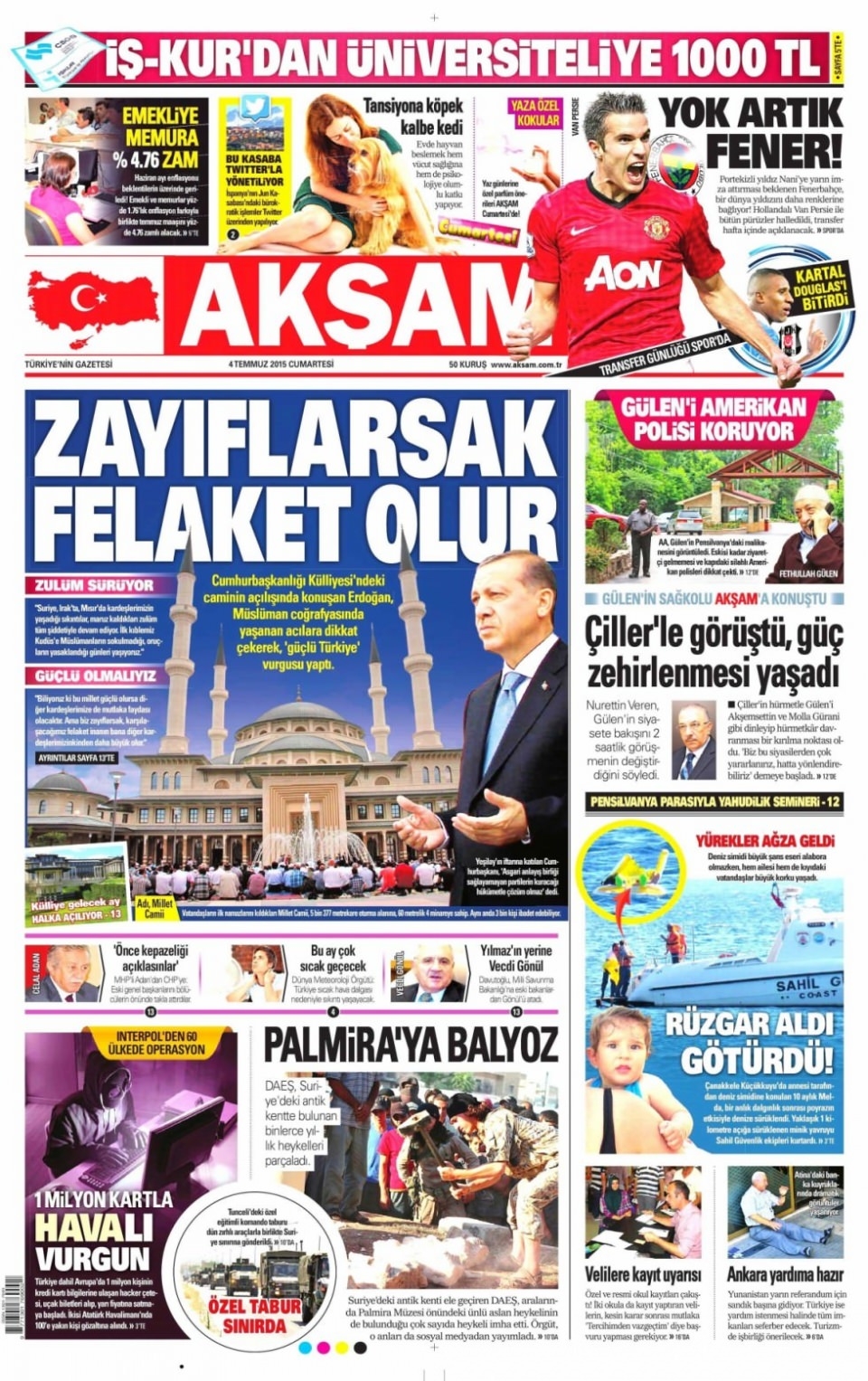 4 Temmuz gazete manşetleri 26