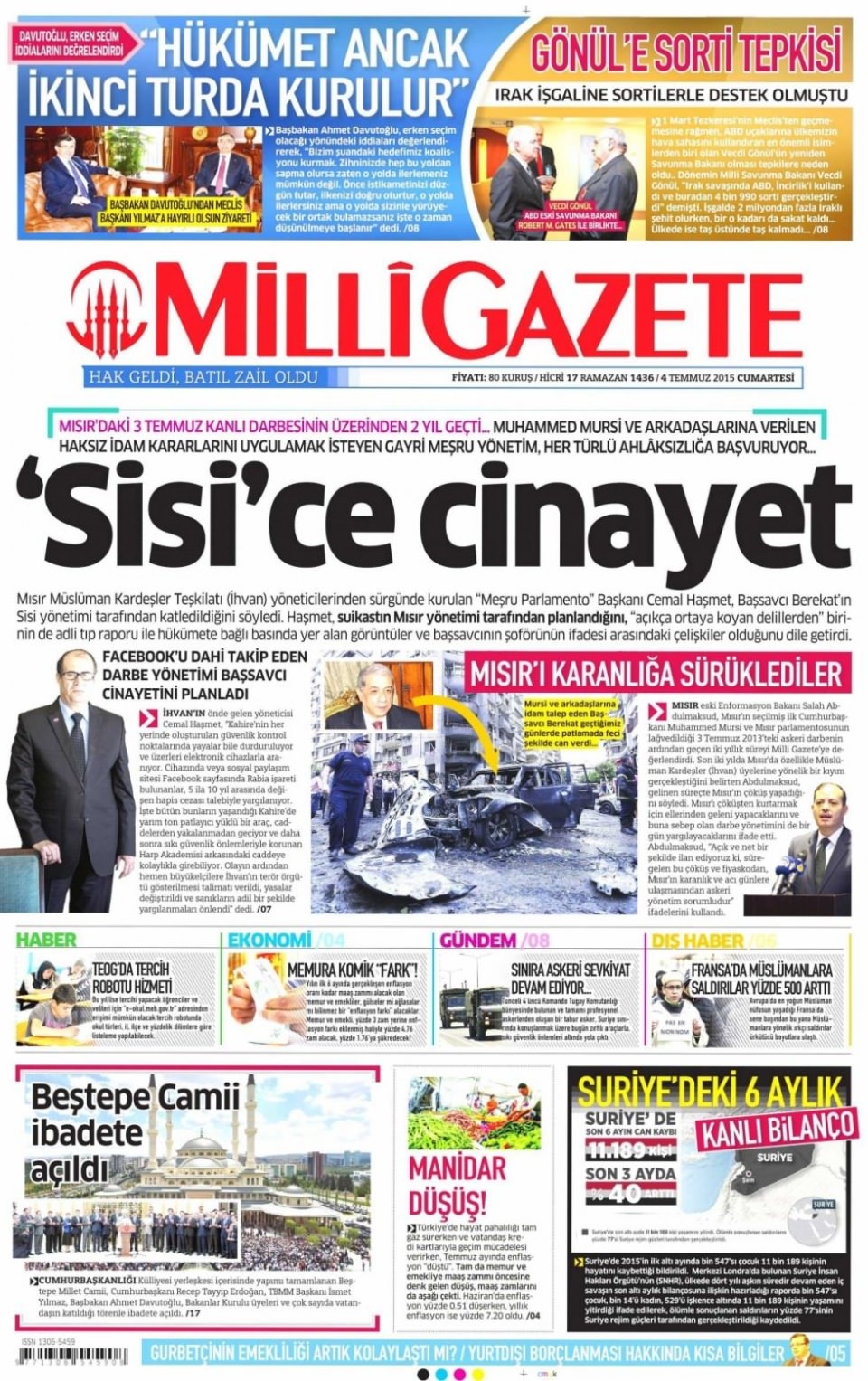 4 Temmuz gazete manşetleri 6