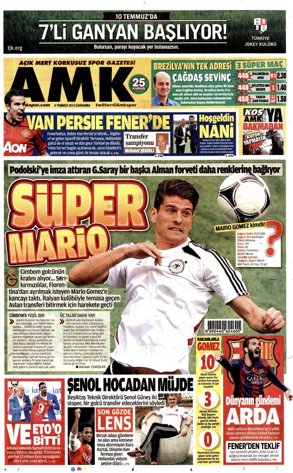 8 Temmuz 2015 gazete manşetleri 28