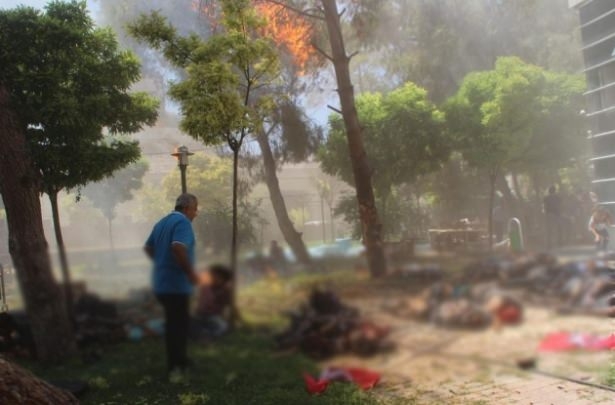 Suruç'taki patlama sonrası ilk görüntüler 4