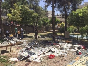 Suruç'taki patlama sonrası ilk görüntüler