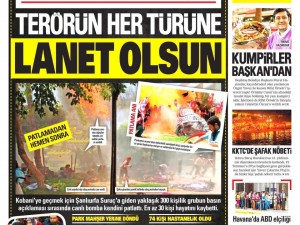 21 Temmuz 2015 gazete manşetleri