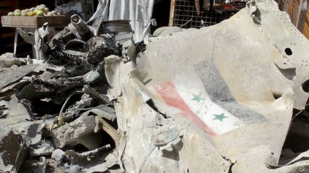 Sınıra Suriye savaş uçağı düştü 16