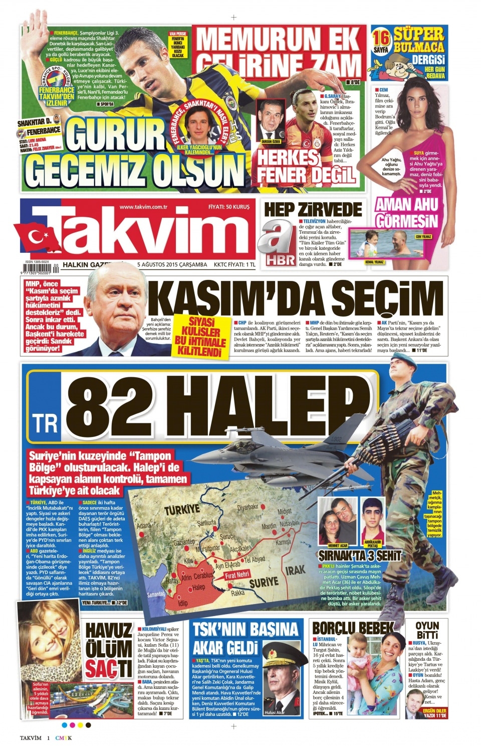 5 Ağustos 2015 gazete manşetleri 18
