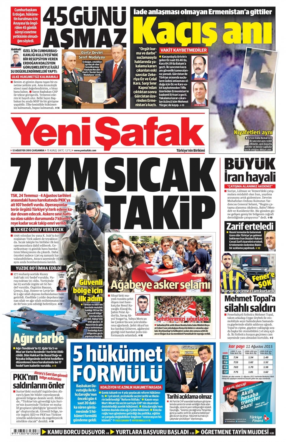 12 Ağustos 2015 gazete manşetleri 19