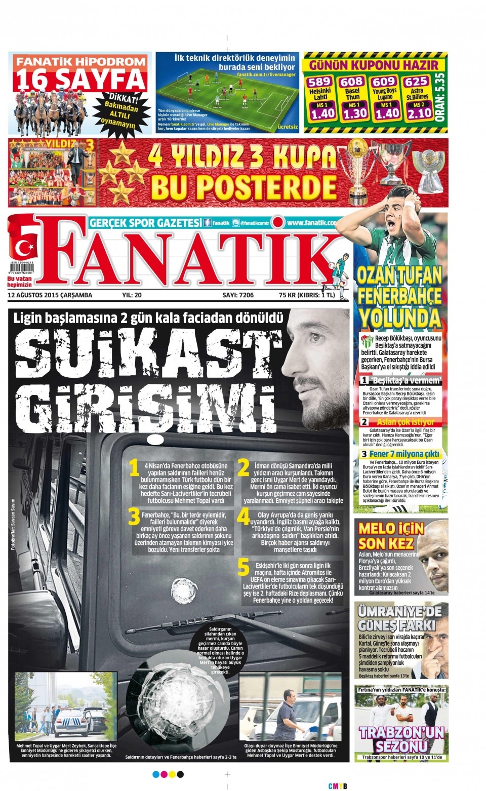 12 Ağustos 2015 gazete manşetleri 5