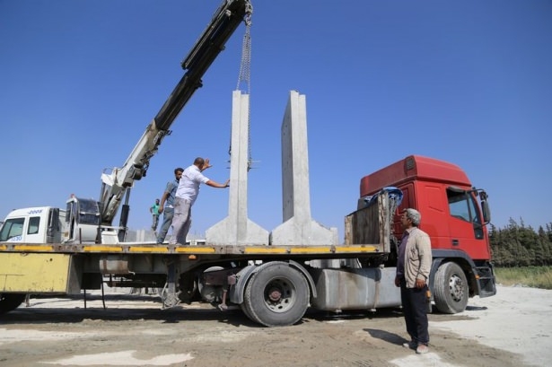 Suriye sınırına 3 metrelik beton duvar 3