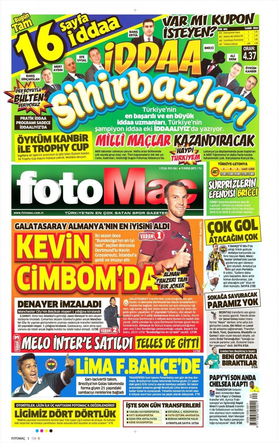 1 Eylül 2015 gazete manşetleri 10