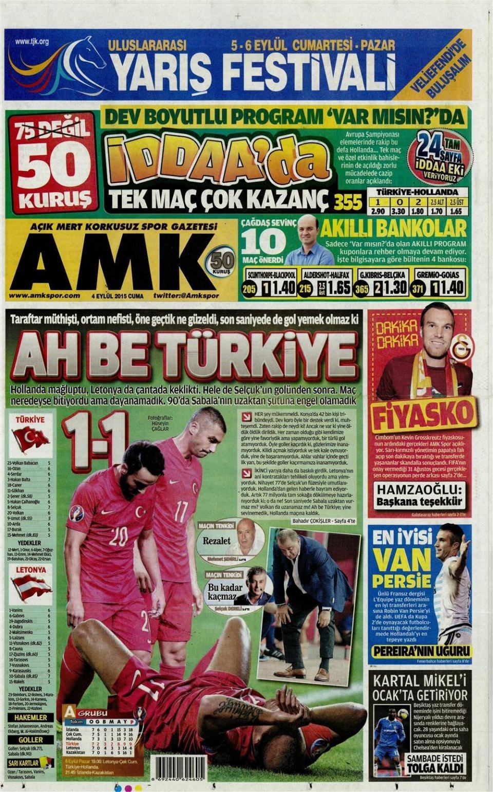 4 Eylül 2015 gazete manşetleri 30