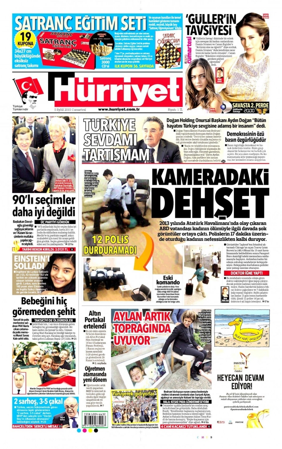 5 Eylül 2015 Cumartesi gününün gazete manşetleri 6