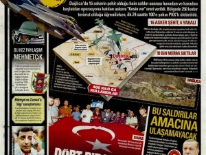 8 Eylül 2015 gazete manşetleri