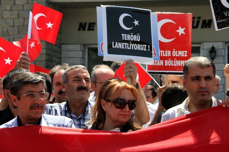 Türkiye'de teröre lanet yürüyüşleri 53