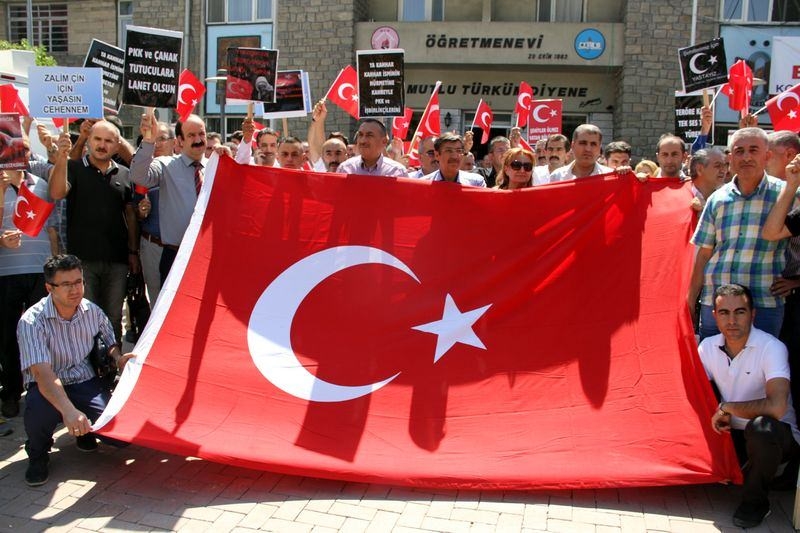 Türkiye'de teröre lanet yürüyüşleri 56