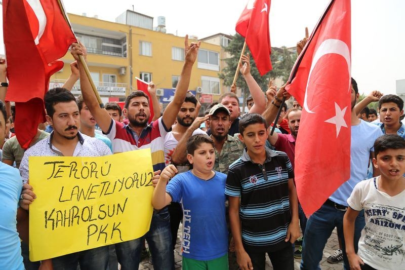 Türkiye'de teröre lanet yürüyüşleri 80