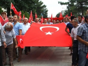 Türkiye'de teröre lanet yürüyüşleri