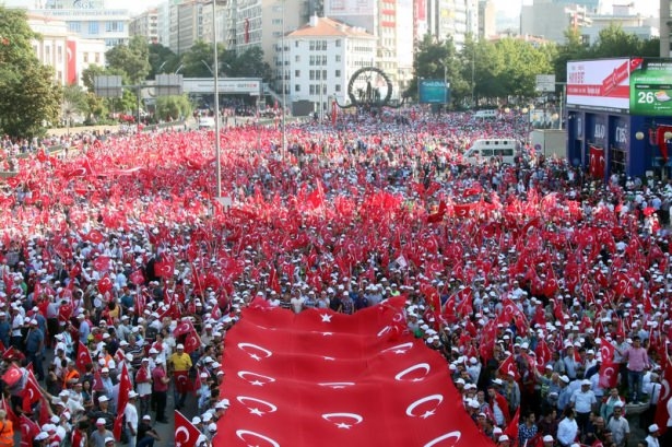 Ankara'da "Teröre Hayır, Kardeşliğe Evet" yürüyüşü 15