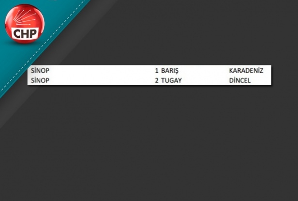 İşte CHP'nin 1 Kasım aday listesi 77