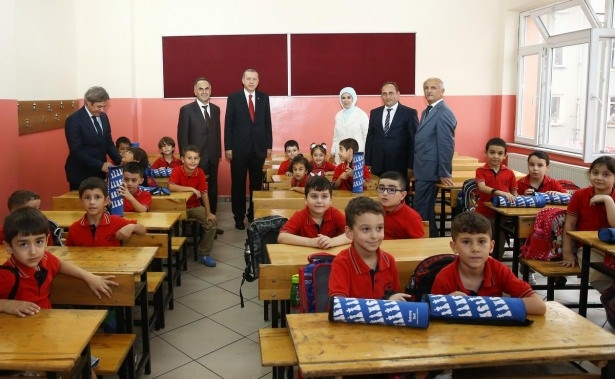 Erdoğan, mezun olduğu okulda 12