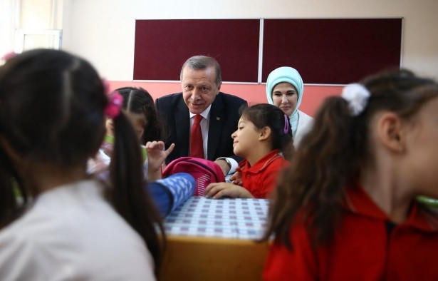 Erdoğan, mezun olduğu okulda 6