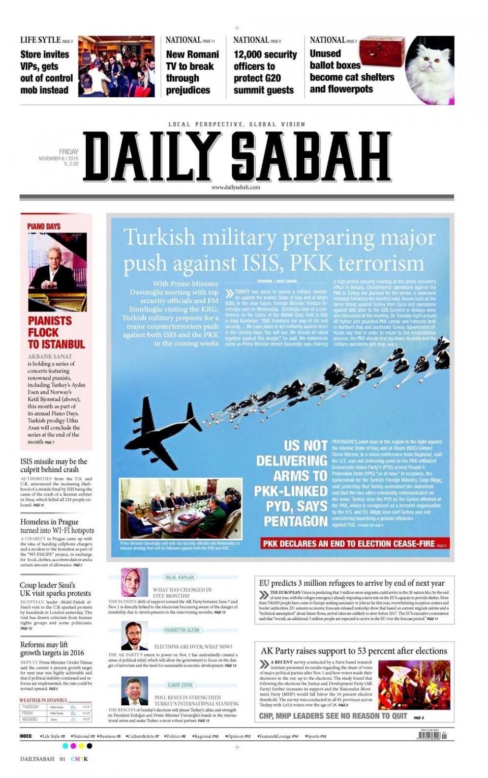 6 Kasım 2015 gazete manşetleri 18