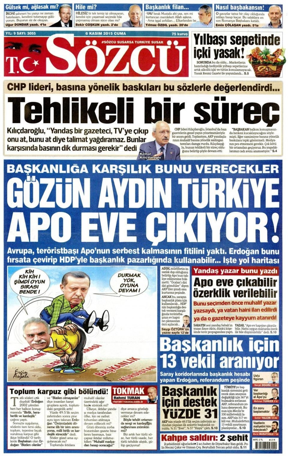 6 Kasım 2015 gazete manşetleri 19