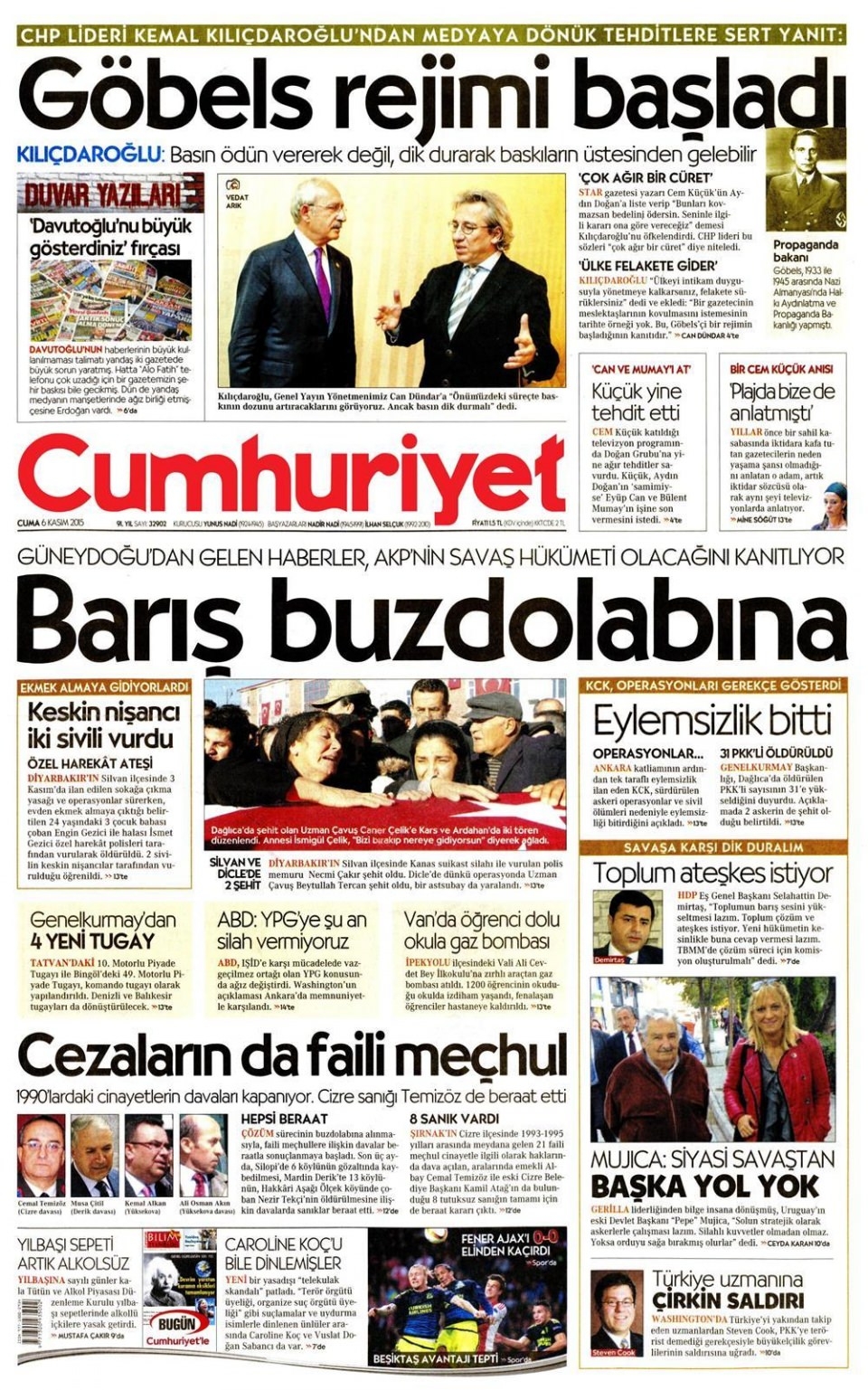6 Kasım 2015 gazete manşetleri 5