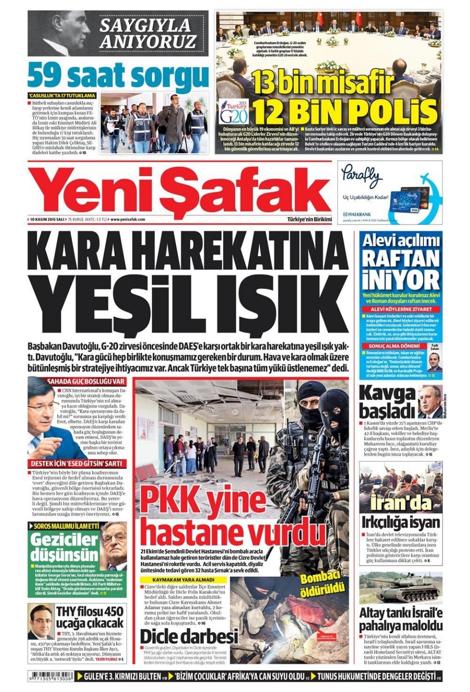 10 Kasım 2015 gazet manşetleri 26