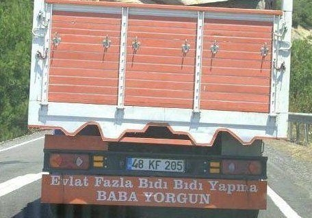 Türklere özgü araba arkası yazıları 18