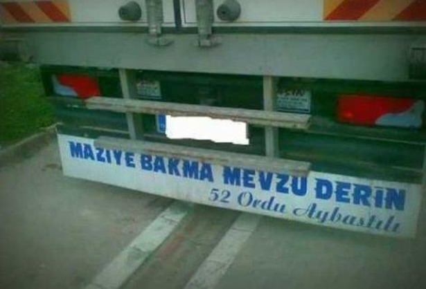Türklere özgü araba arkası yazıları 9