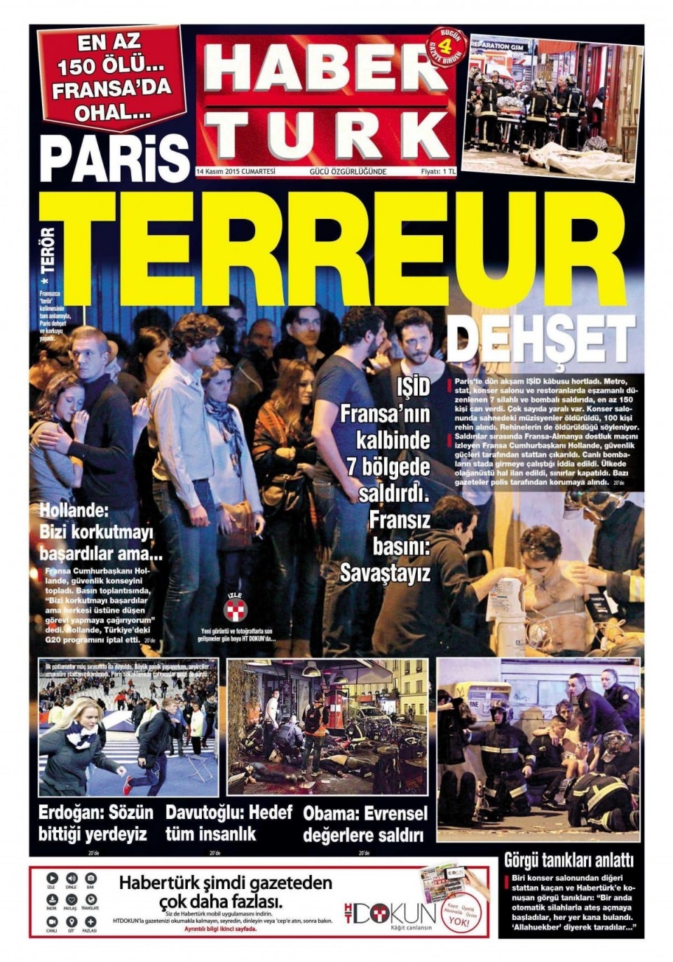 14 Kasım 2015 gazete manşetleri 10