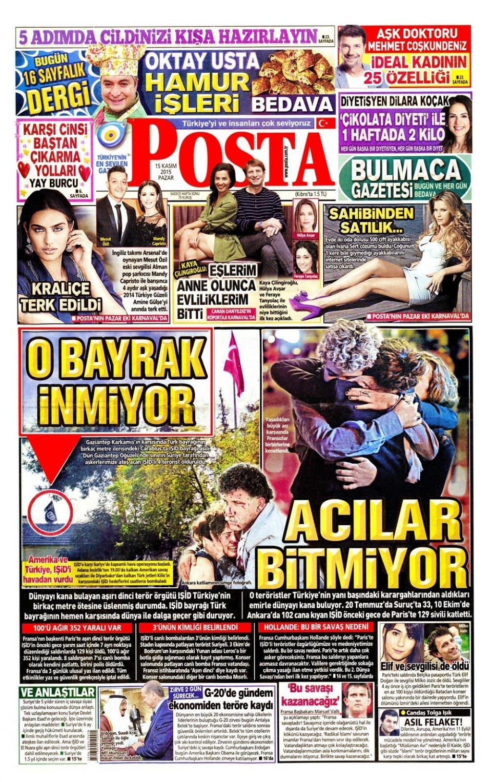 15 Kasım 2015 gazete manşetleri 13