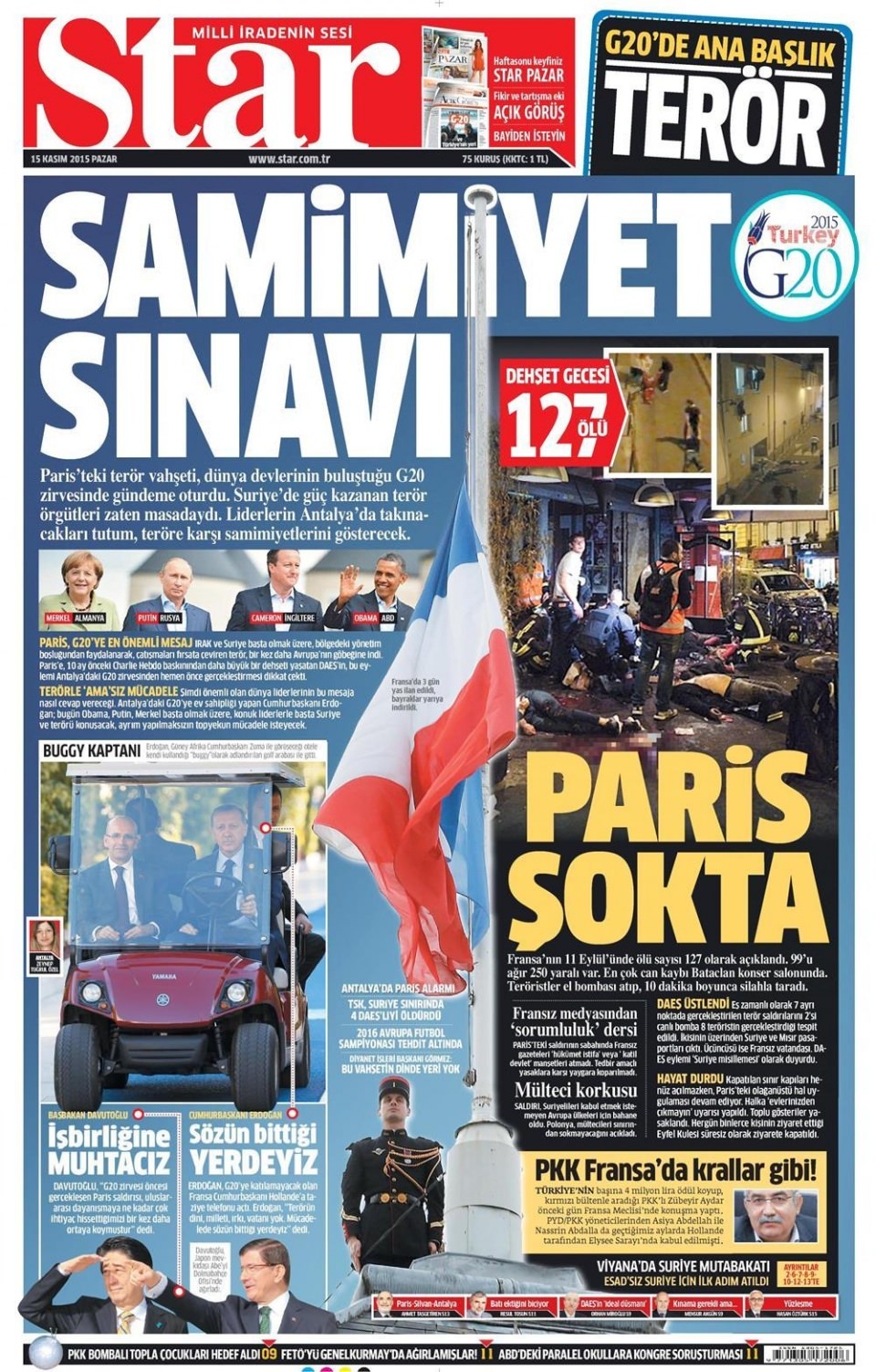 15 Kasım 2015 gazete manşetleri 17