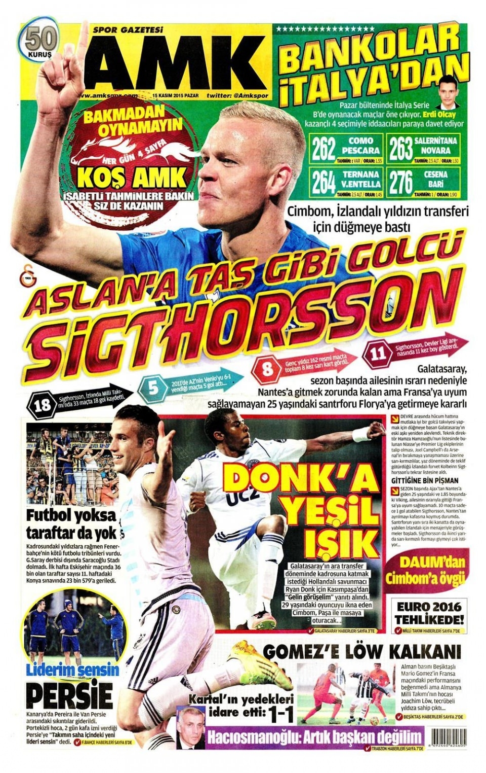 15 Kasım 2015 gazete manşetleri 32