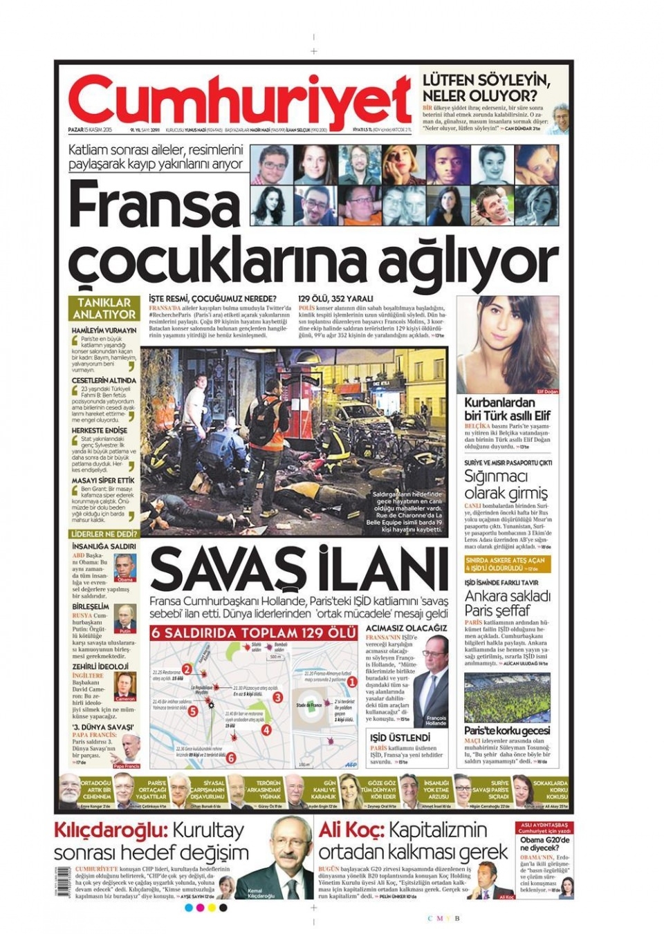 15 Kasım 2015 gazete manşetleri 4