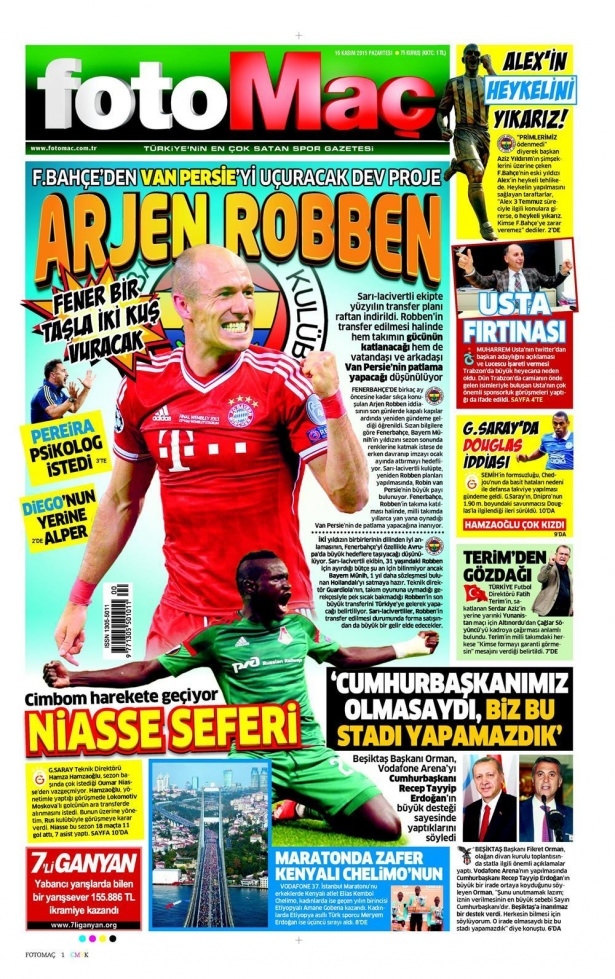 16 Kasım 2015 gazete manşetleri 30