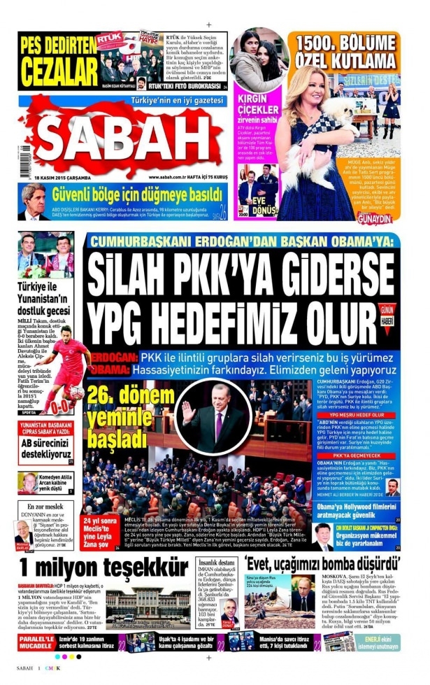 17 Kasım 2015 gazete manşetleri 14