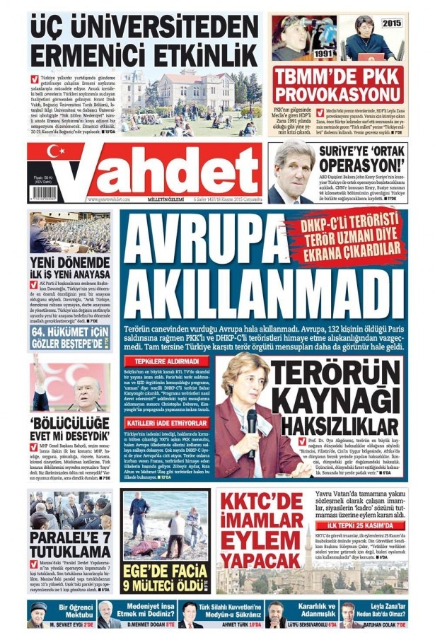 17 Kasım 2015 gazete manşetleri 21
