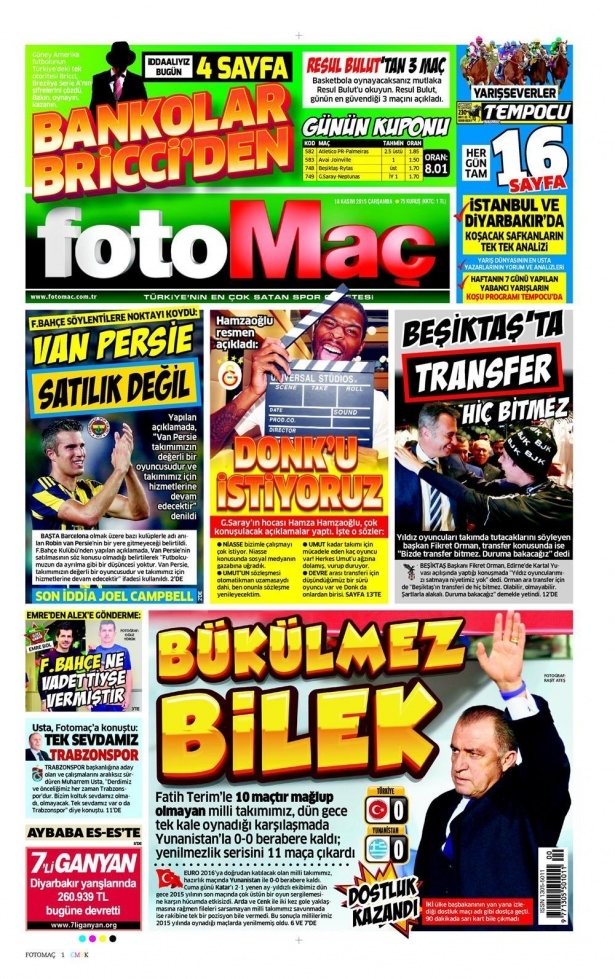 17 Kasım 2015 gazete manşetleri 31