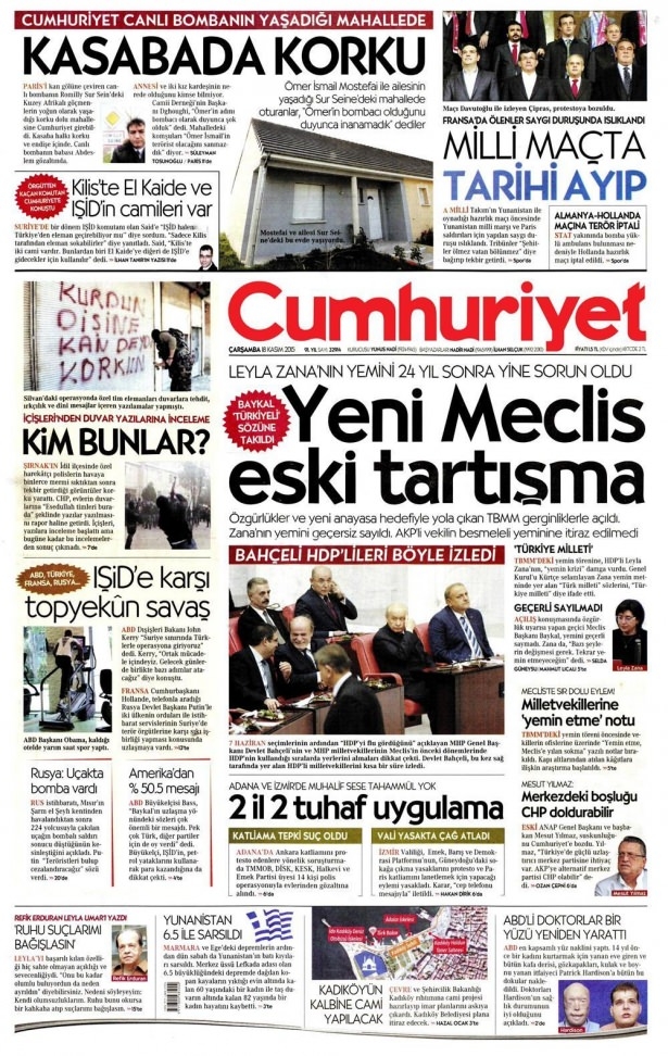 17 Kasım 2015 gazete manşetleri 4
