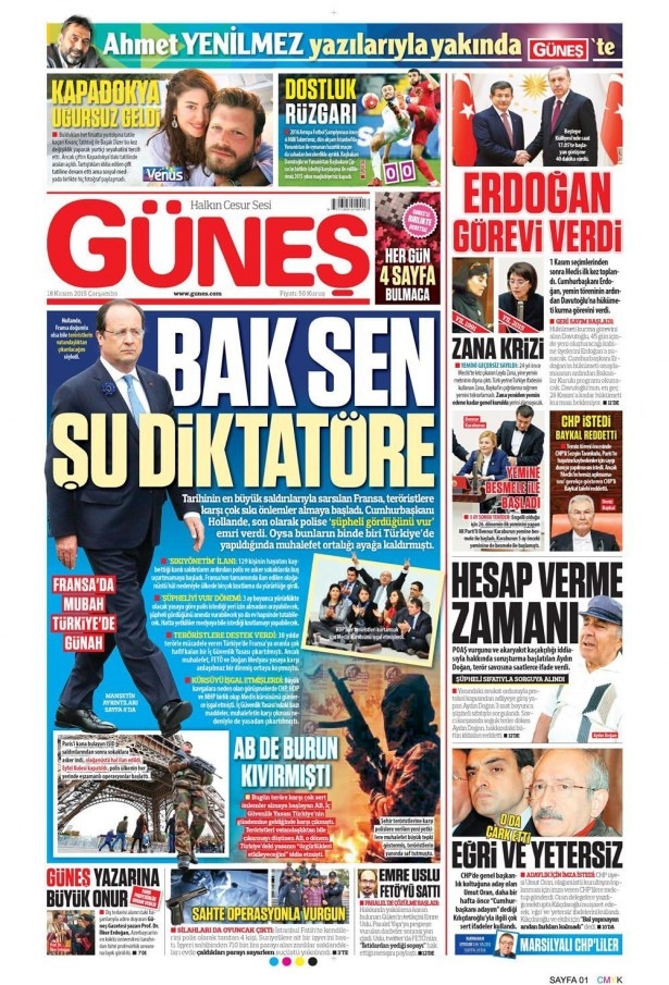 17 Kasım 2015 gazete manşetleri 5
